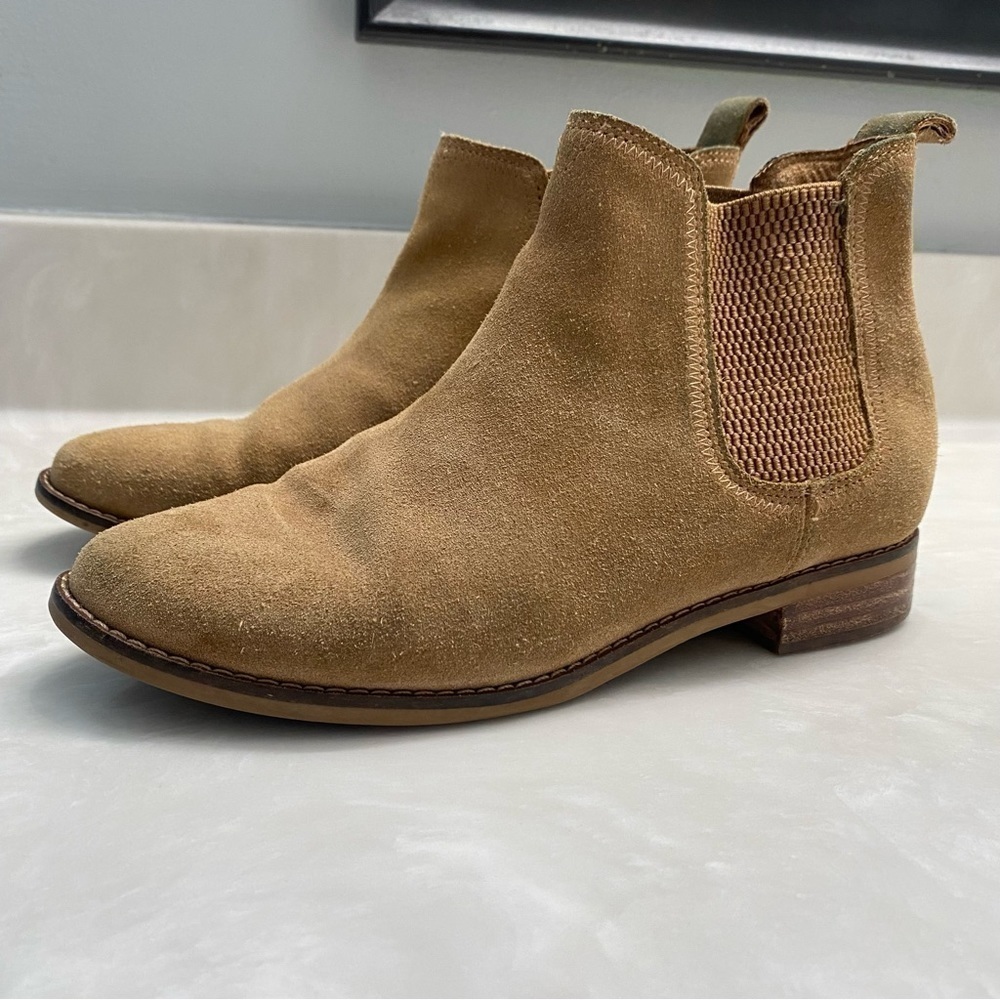 Tan Suede Chelsea Ankle Boots | TOMS 6.5